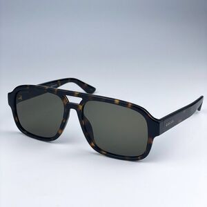 NEW Gucci GG1342S 003 Havana Green Aviator Unisex Sunglasses